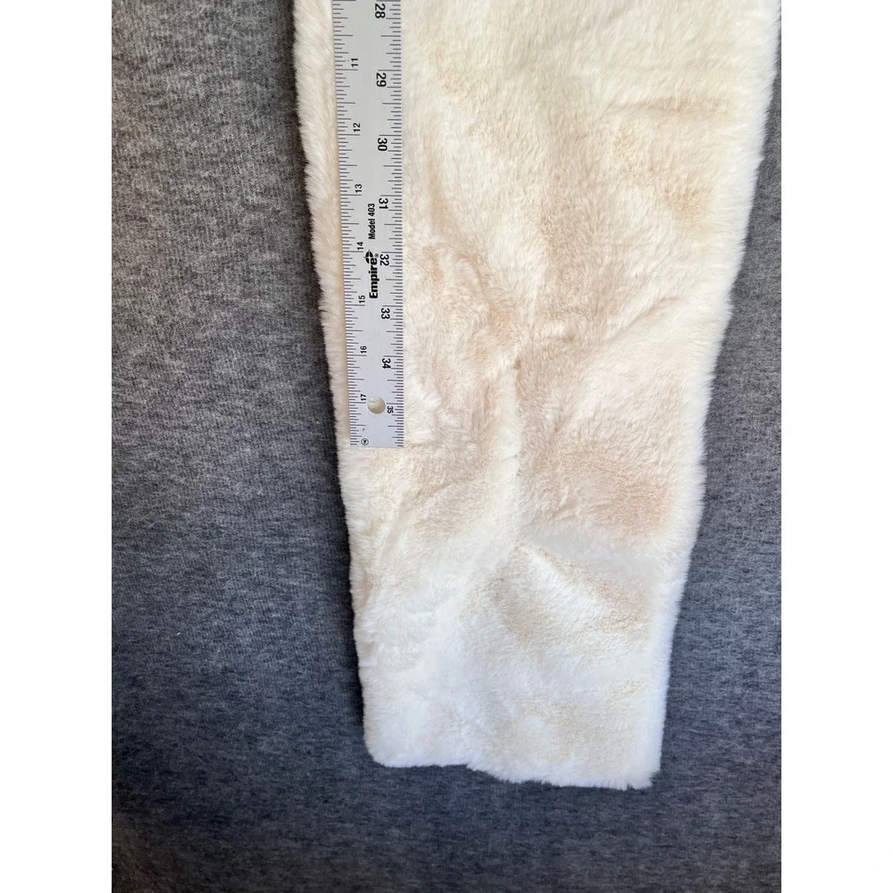Apparis Ivory Faux Fur Scarf Vegan Pull Through Wrap Cream One Size NWT